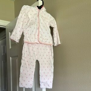 GAP Light Pink Floral Kids Pajama Set